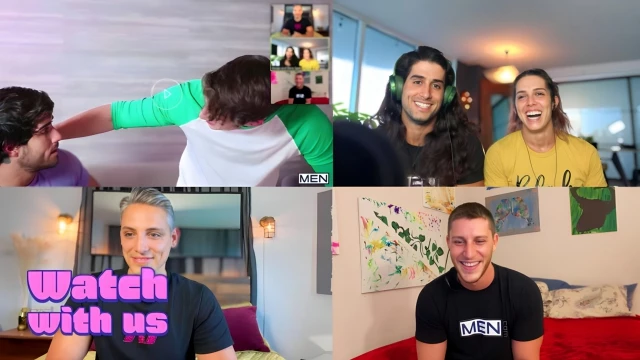 Paul Canon And Diego Sans Host A Watch-along Party For A Hot Vid