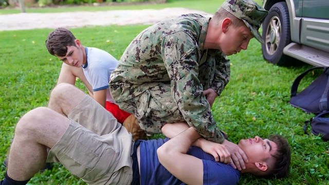 Army Anal With Rowan, Daniel Dean, Dakota Lovell
