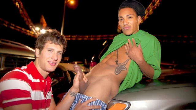 Nighttime Fuck On A Car With Johnny And Spencer Fox