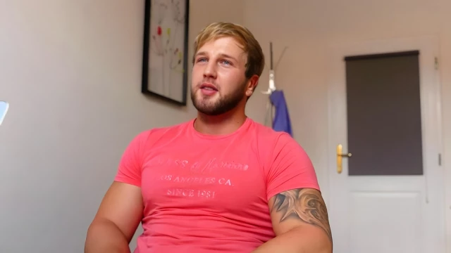 Chubby Beefcake Gets Fucked In The Ass For The 1st Time