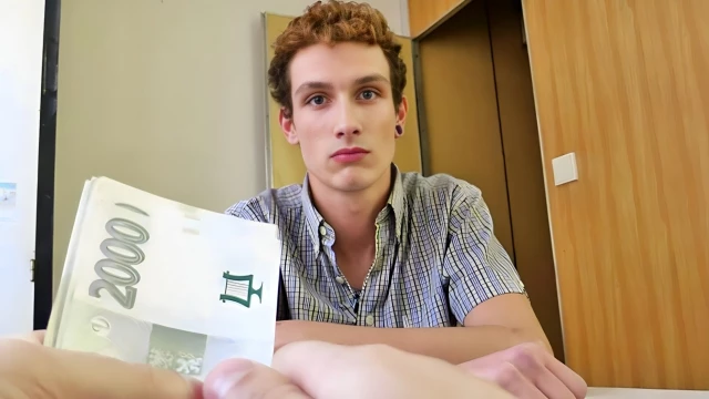 Amateur Scene Featuring A Frizzy-haired Young Twink