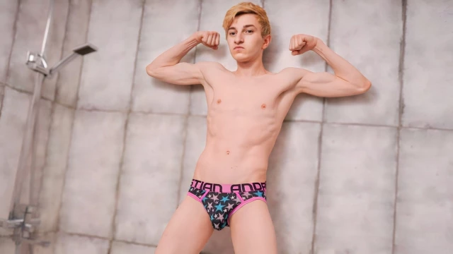 Alpan Stone Strokes His Alpha Male Cock While Showering