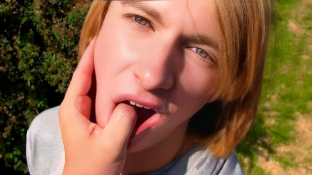 Flirty Hottie With Long Hair Sucks Cock And Takes A Facial