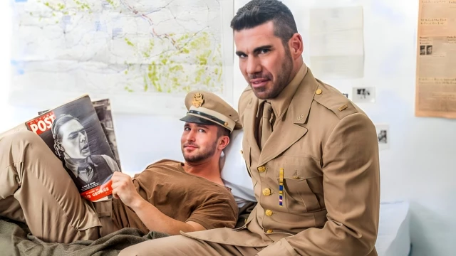 Billy Santoro And Colt Rivers Fuck In A WWII-set Porn Video