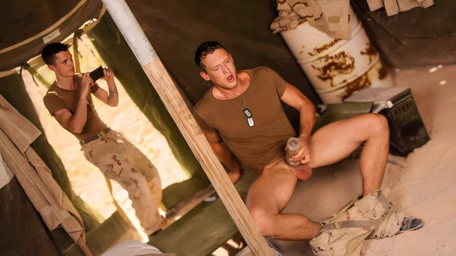 Deployed Soldiers Kyle McMillan And Pierce Paris Fuck Hard