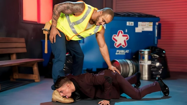 Interracial Domination Scene Featuring Skyy Knox And Jason Vario