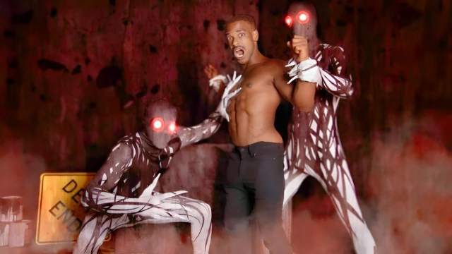 Halloween Interracial With Johnny Hill And Adrian Hart