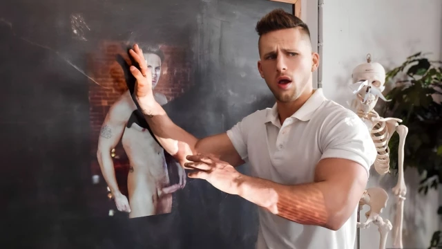 Clumsy Teacher Roman Todd Fucks Titus After Class
