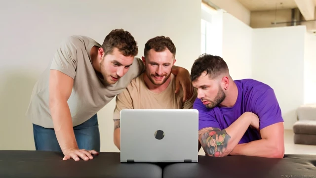 Dante Martin Fucked By Markie More, Johnny Hill, And Carter Woods