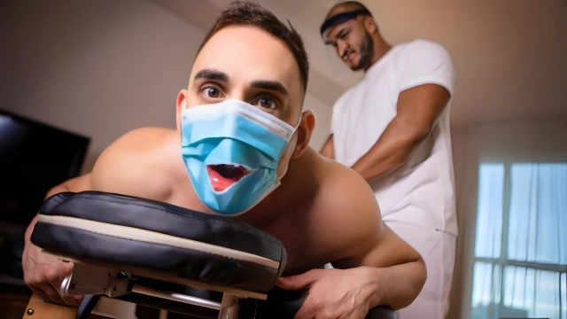 Germaphobe Masseur Jason Vario Rams His BBC In Shane Amari's Ass