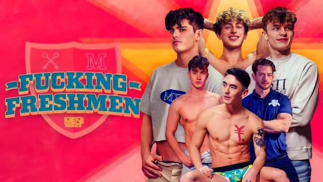 Two Ard-dicked Twinks Are Into Freshmen Fucking