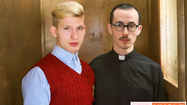 Blonde Twink Jace Madden Fucks Father Fiore In The Confessional