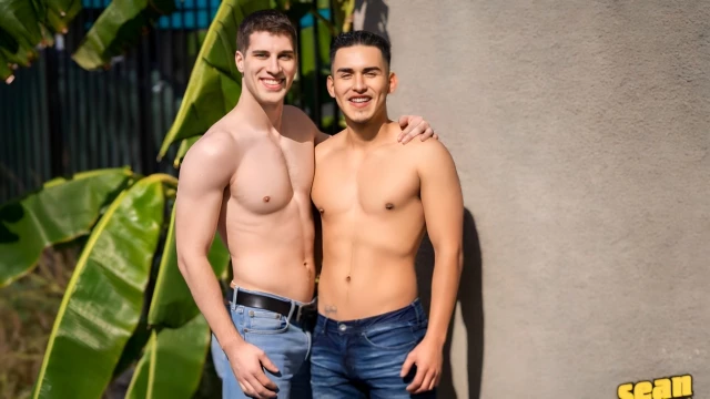 Latin Hunk Angelo Fucks Jesse's White Ass