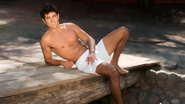 Mexican Hunk Eddie Strokes His Brown Boner