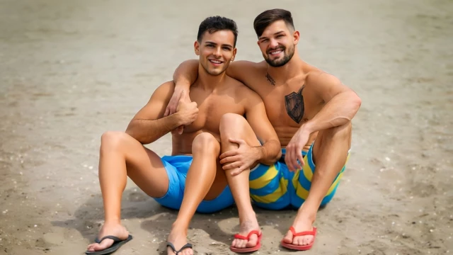 Muscular Brunettes Brysen And Noah Fuck Hard